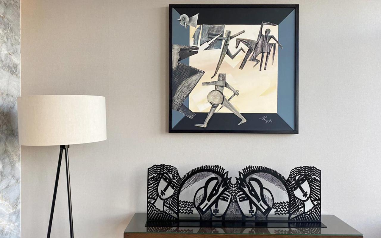 Crowne Plaza - West Cairo Arkan By Ihg 6th of October City Eksteriør billede The sculpture "The Horse" by the artist